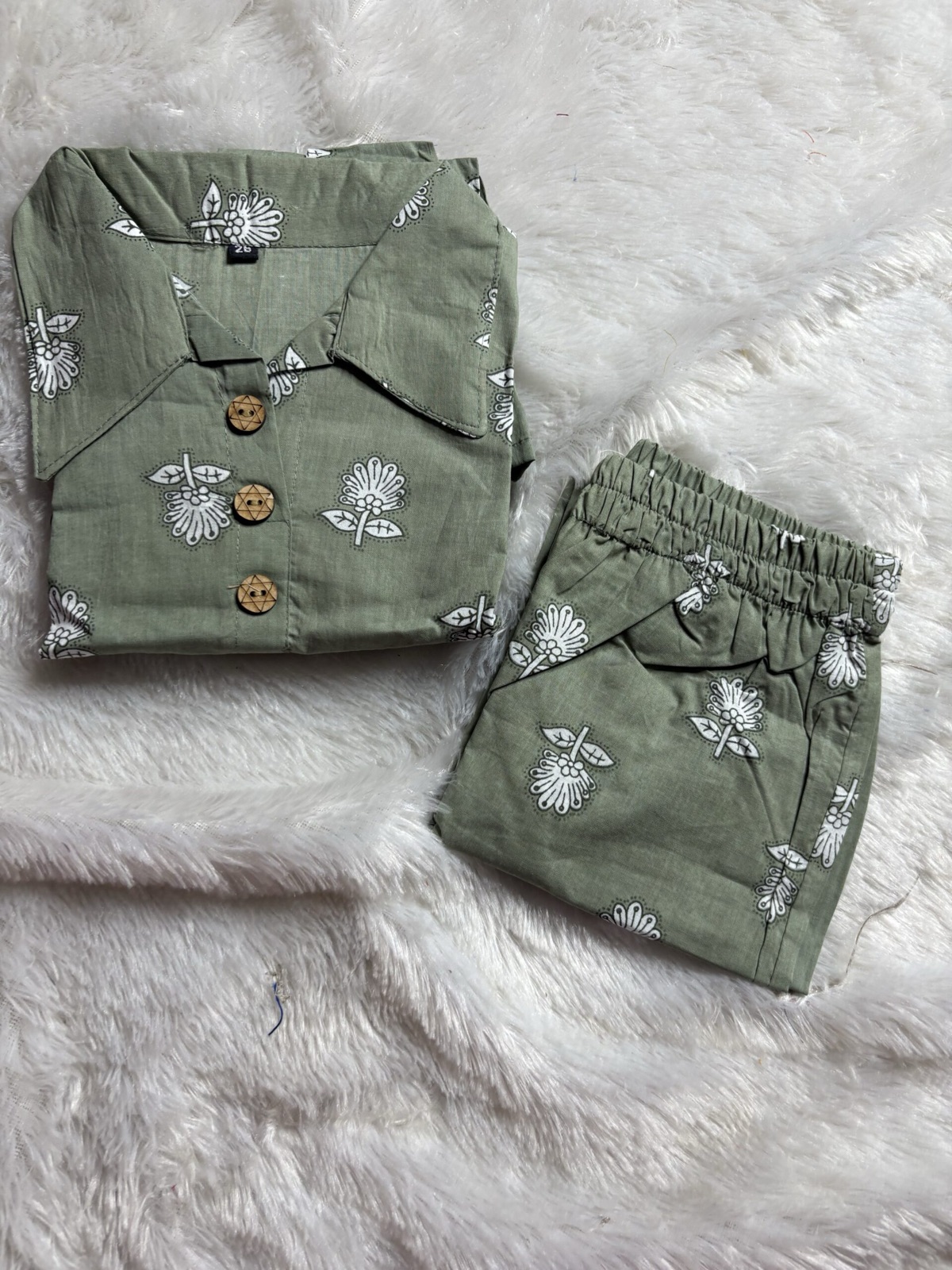 Olive Green Cord Set — alternate view