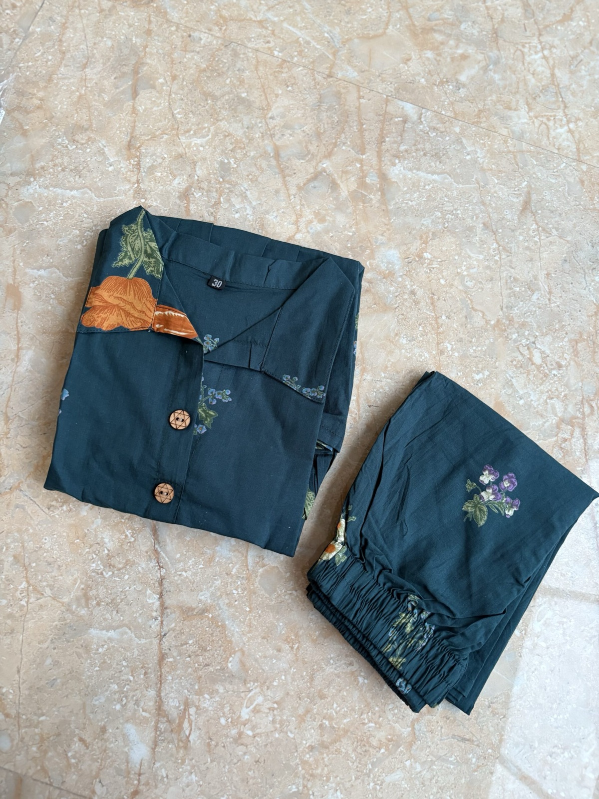 Peacock Green Cord Set — alternate view