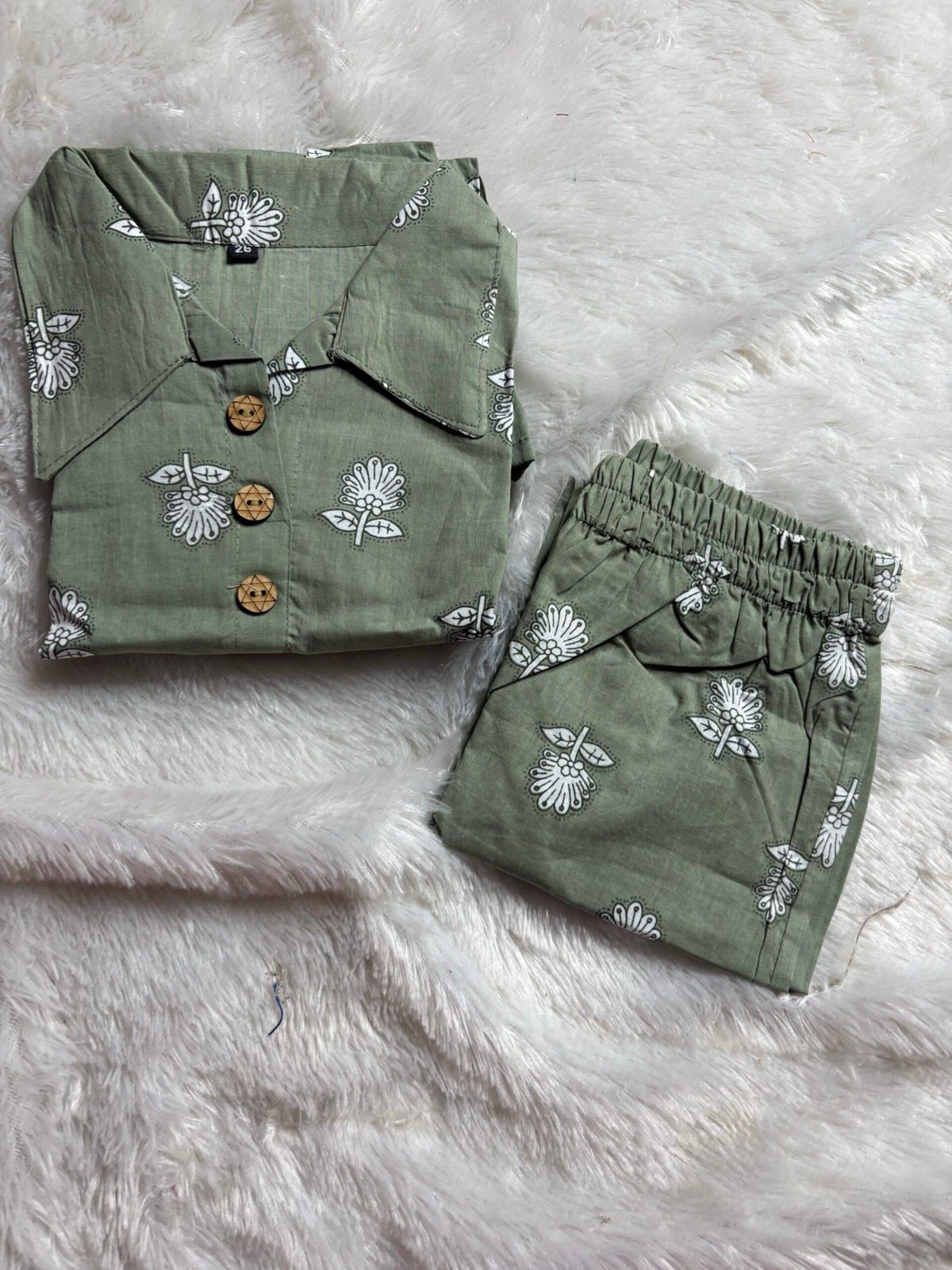 Olive Green Cord Set — alternate view