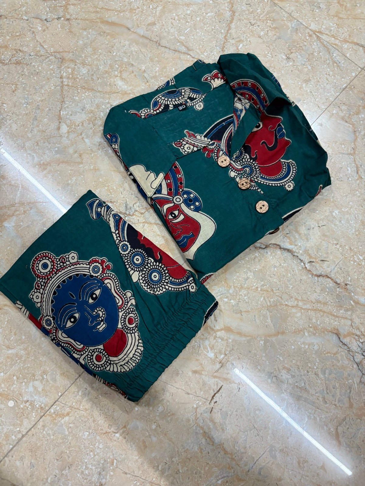 Kalamkari Knot Cord Set — alternate view
