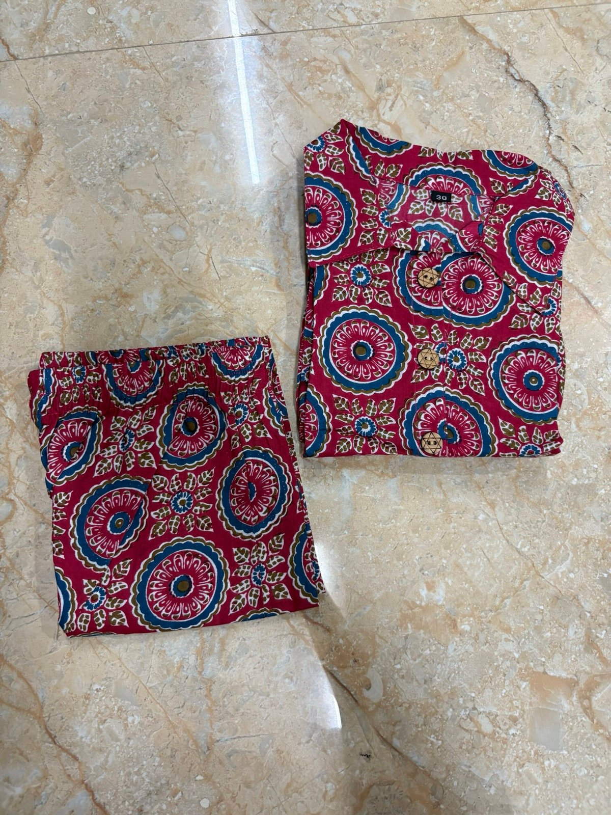 Pink Wheel Knot Cord Set — alternate view