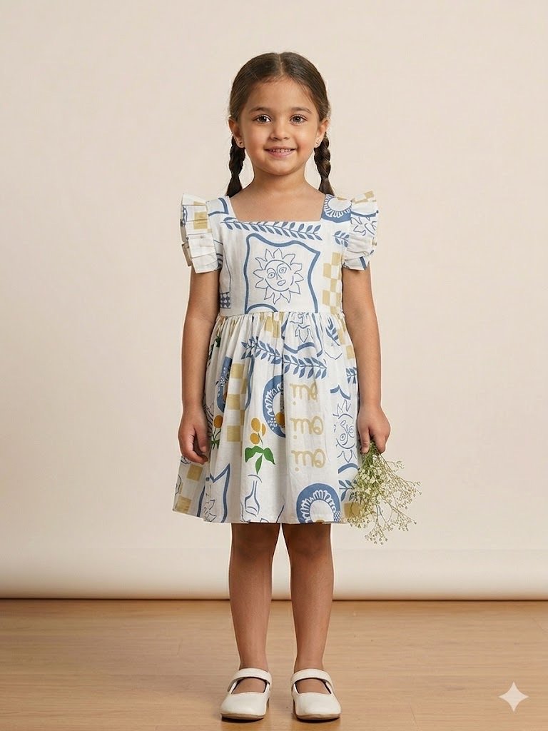 White Petal Frock