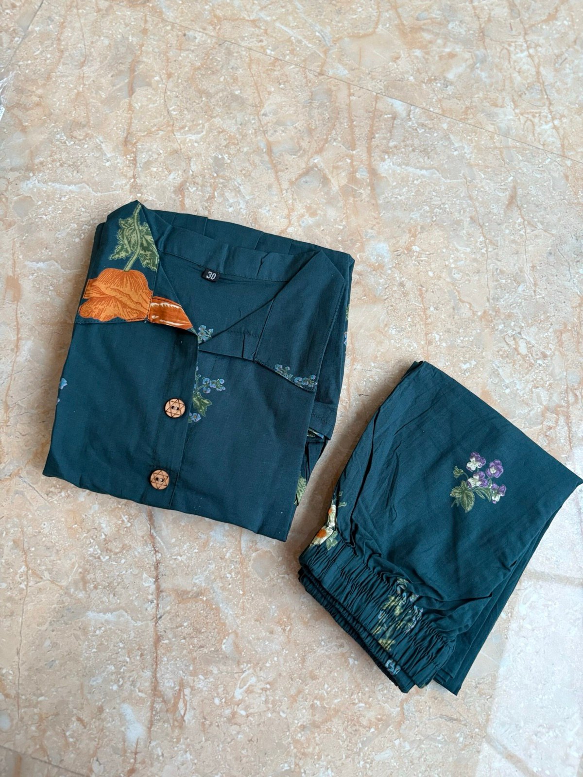 Peacock Green Cord Set — alternate view